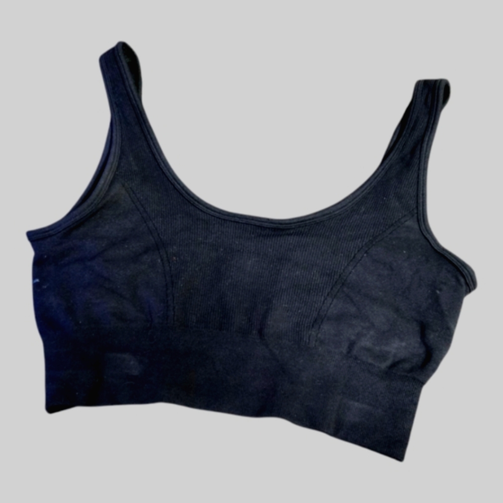 90 Degree By Reflex Black Seamless Sports Bra